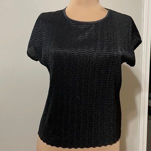 TanJay Womens Black blouse - petite small